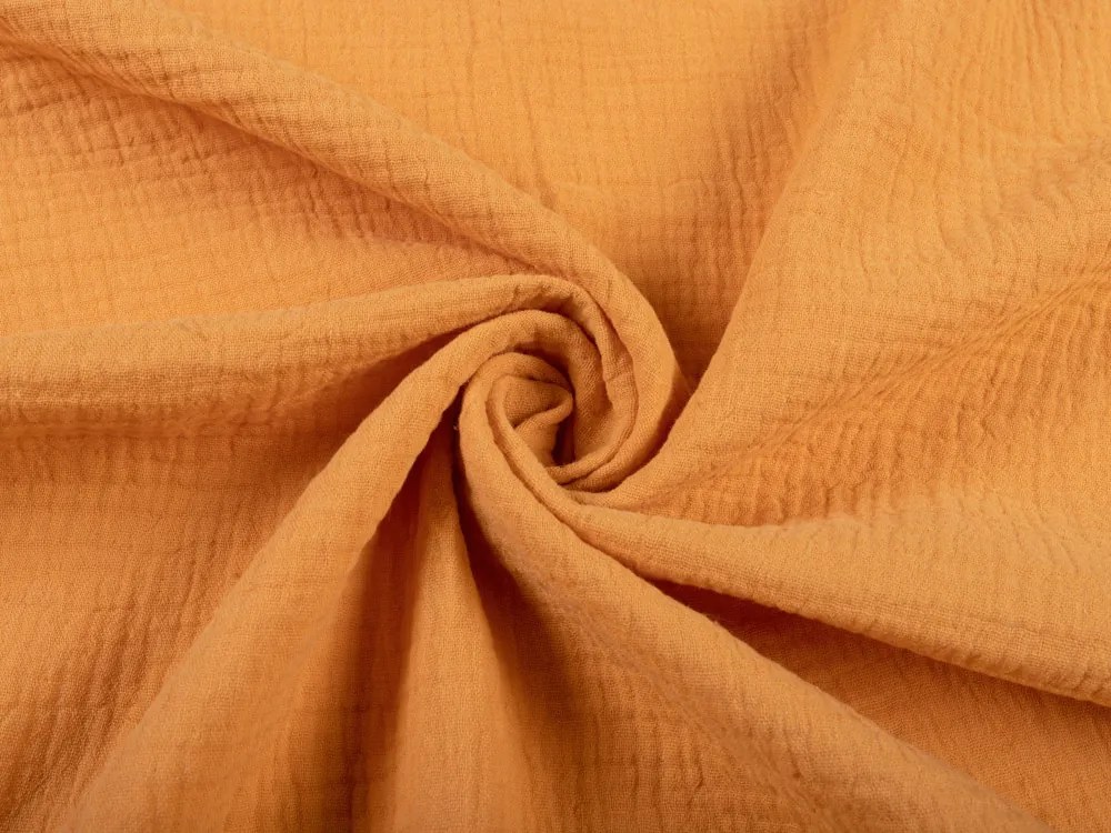Biante Mušelínová plienka/dečka Nature MSN-001 Horčicovo oranžová 120x120 cm