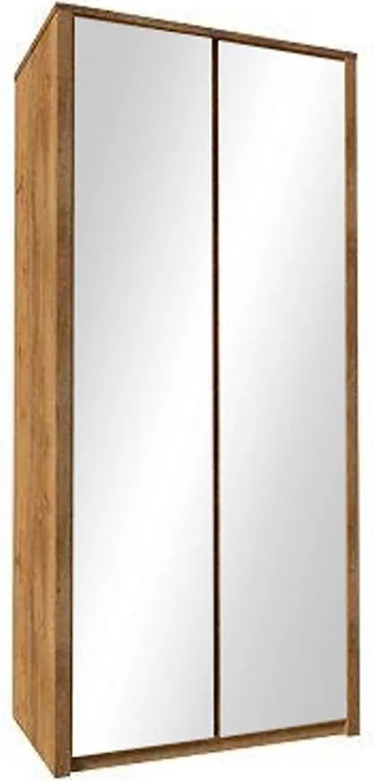 Skriňa Maxim 2SD zrkadlo Dub lefkas