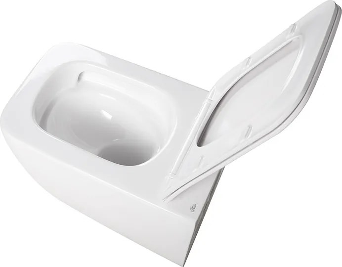 BPS-koupelny Závesná WC misa so SoftClose sedadlom HYD-6836, biela
