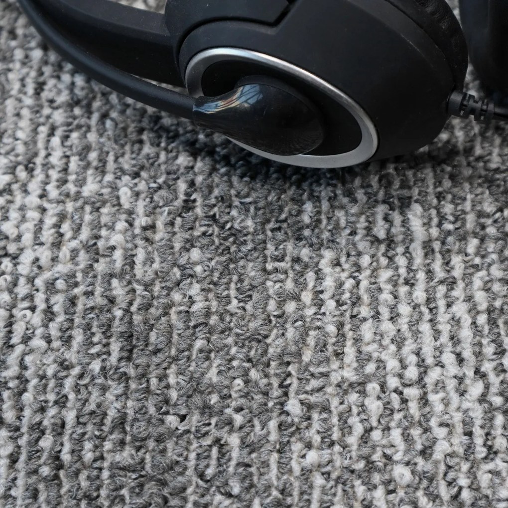 Metrážny koberec Ocean 38790 Grey, na mieru, šíře 4m, šedá, filc, obývacia izba, Spoltex