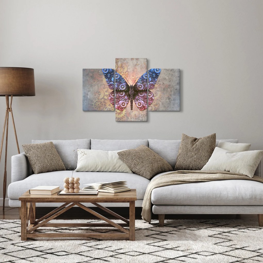 Obraz - Steampunk motýľ (90x60 cm)