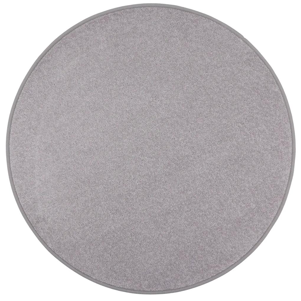 Vopi koberce Kusový koberec Eton sivý 73 kruh - 120x120 (priemer) kruh cm