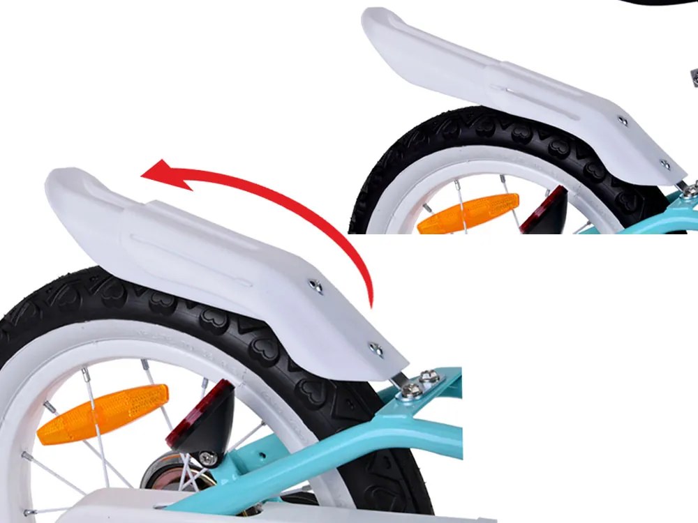 Detský bicykel 14" Little Swan RoyalBaby RB14-18 - modrý