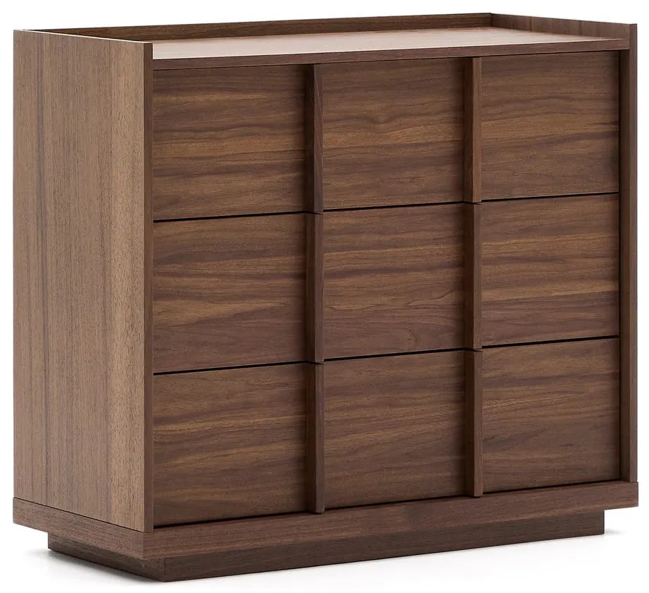 Hnedá komoda v dekore orecha 100x78x50 cm Onix – Kave Home