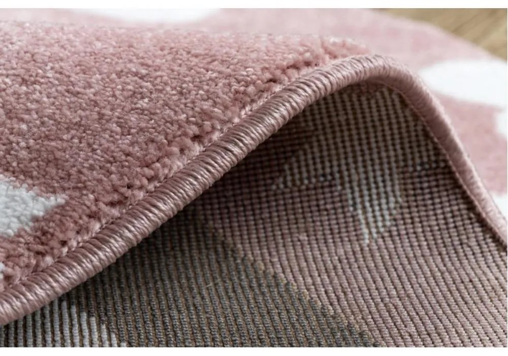 Detský kusový koberec Pony ružový kruh 160cm