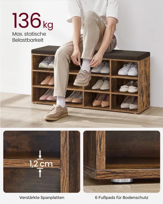 Botník so sedením LHS012B01