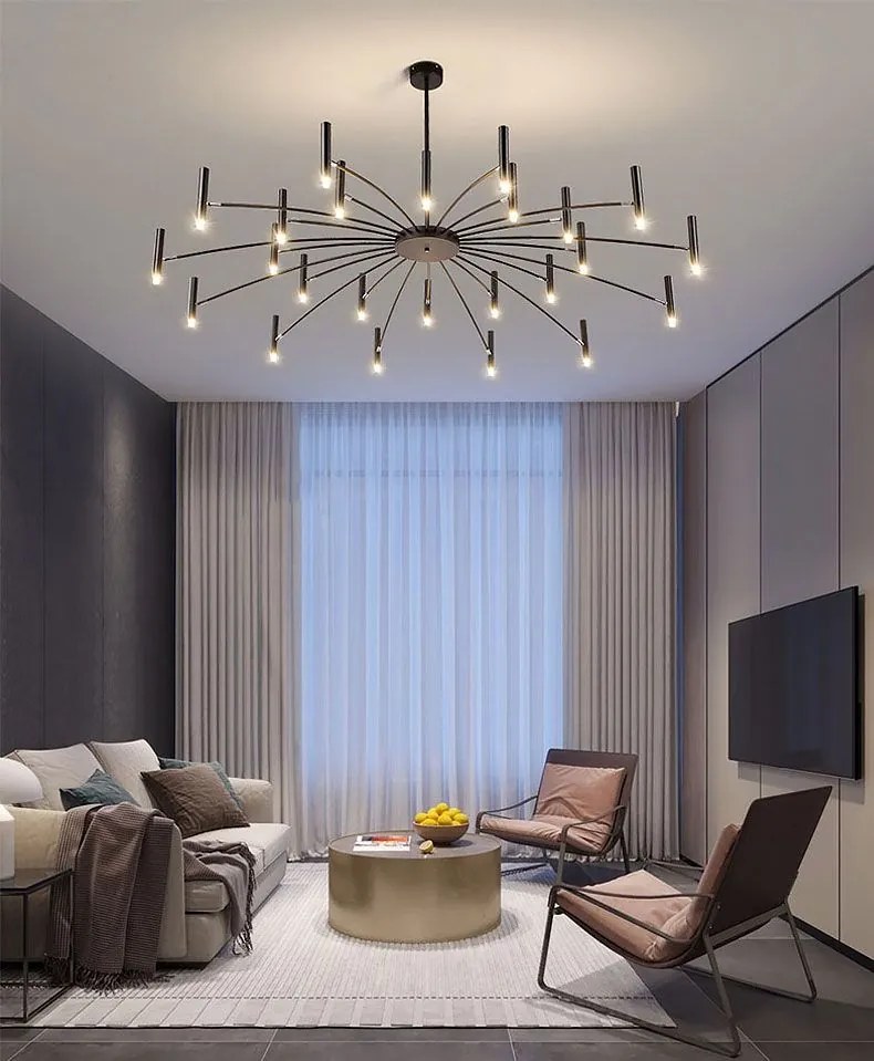 Toolight Toolight, stropná lampa 15xG9 APP1196-15CP, čierna, OSW-40113