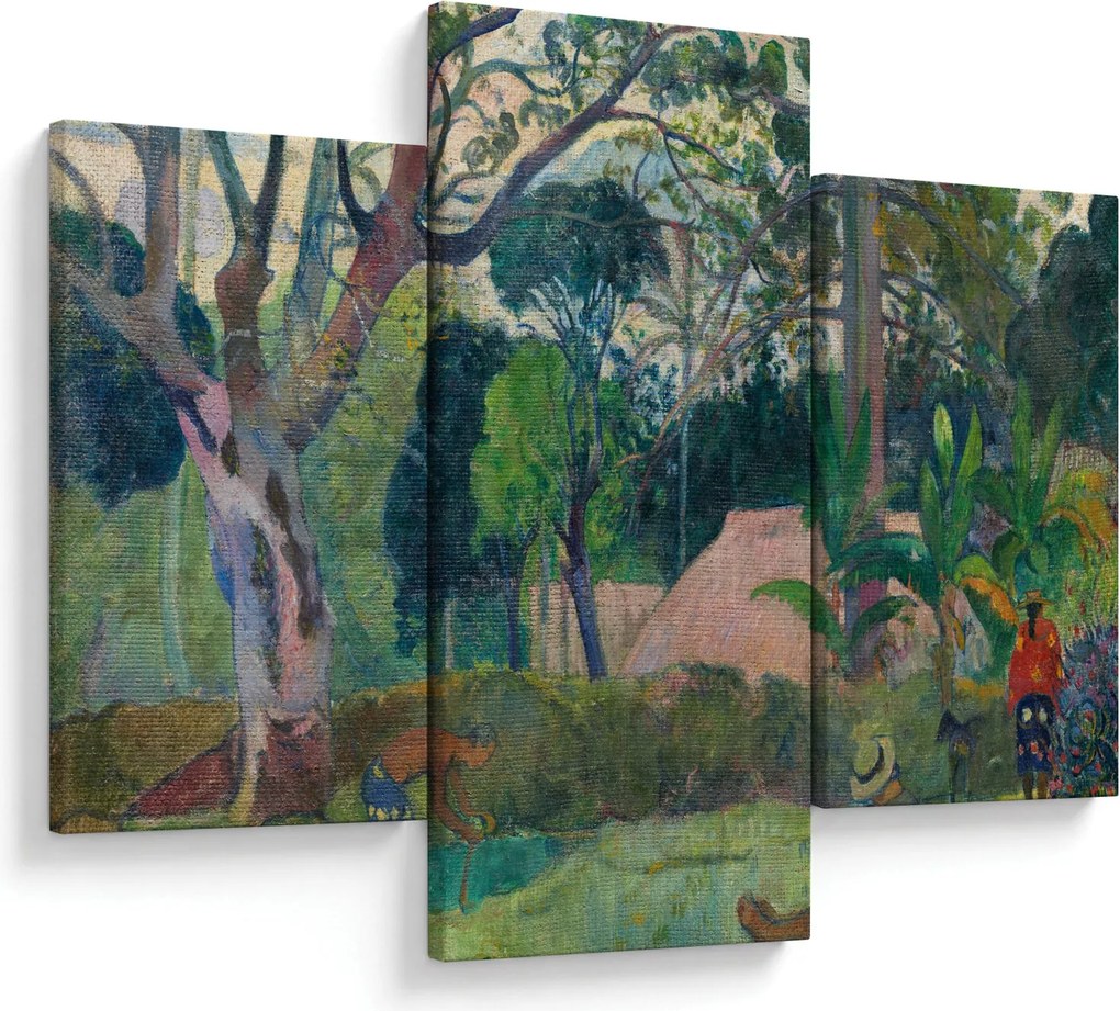 Obraz - Paul Gauguin, Te raau rahi (The Big Tree), reprodukcia (90x60 cm)