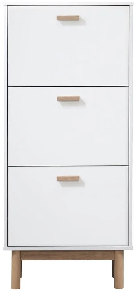 Biela výklopná skrinka na topánky Melanie – Støraa