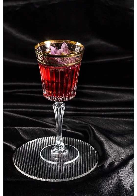 BOHEMIA PRESTIGE DORATO POHÁR NA VÍNO 230ML SADA 6 KS