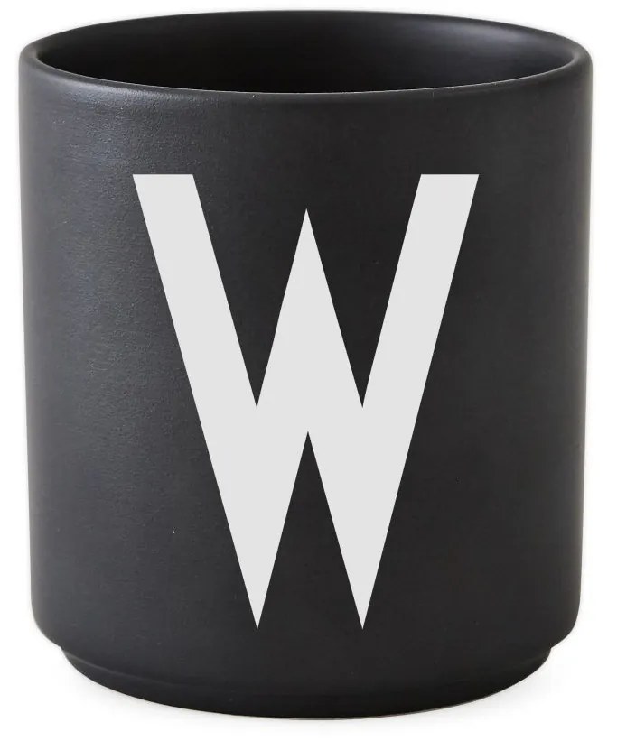 DESIGN LETTERS Porcelánový hrnček/dózička Letters Black 300 ml W