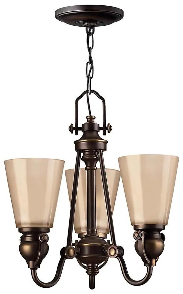 Hinkley HK-MAYFLOWER3 - Luster na reťazi MAYFLOWER 3xE27/60W/230V