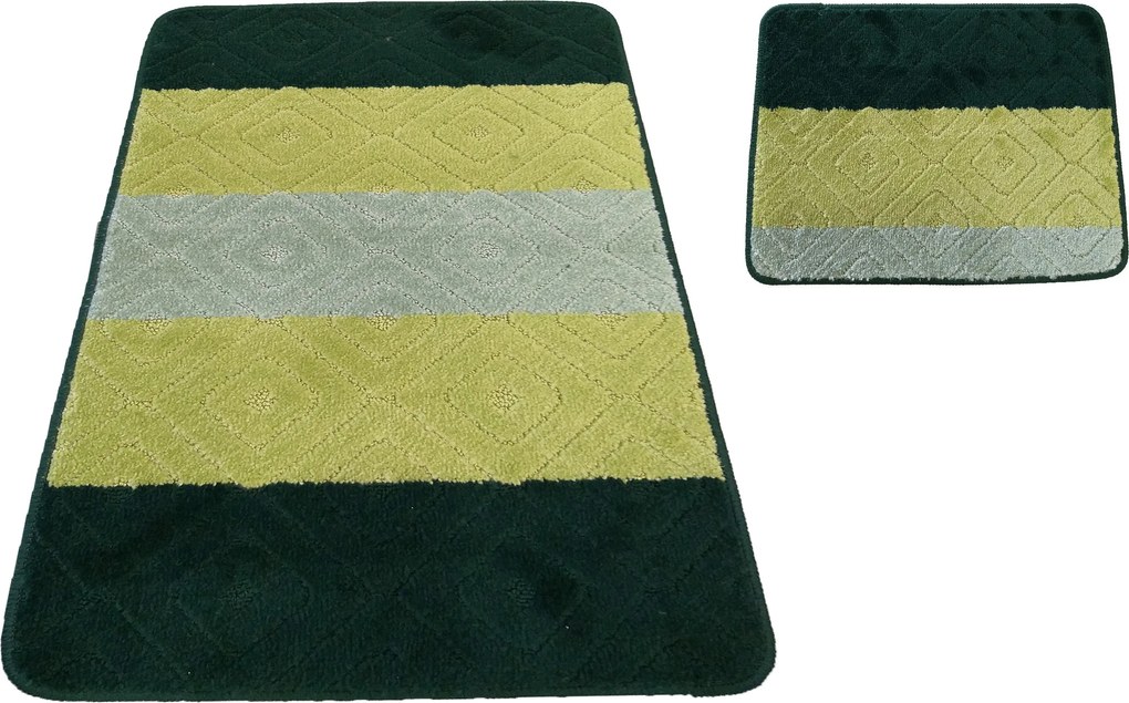 DY Kúpeľňová sada koberčekov Montana 03N - zelená
