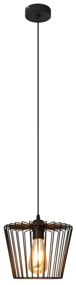 Luster na lanku TORRI 1xE27/15W/230V pr. 23 cm čierna