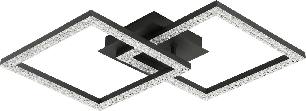 XXXLutz STROPNÉ LED SVIETIDLO, 57,5/35,8/8 cm Novel - Interiérové svietidlá - 008227152901