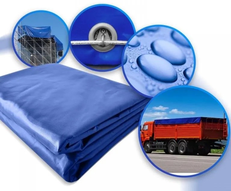 JAGO Plachta 650 g/m², hliníkové oká, modrá, 2 x 3 m