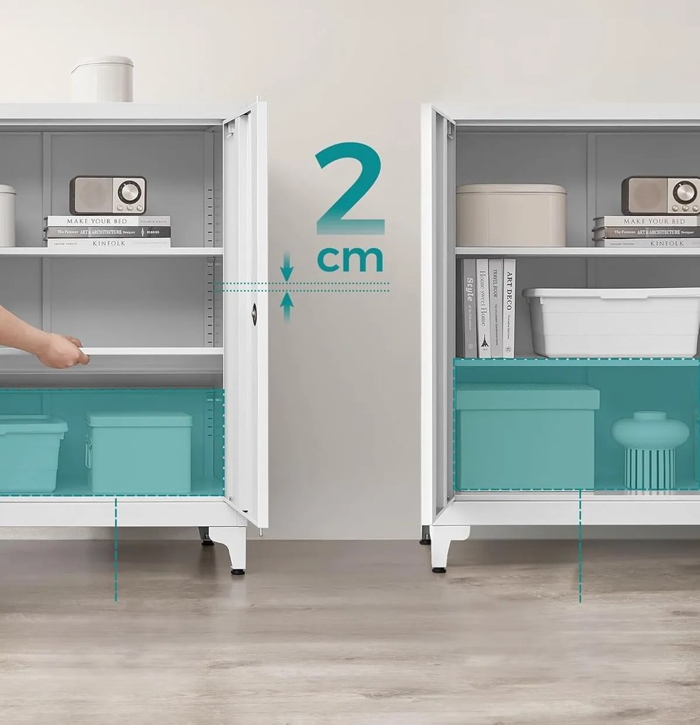 Kancelárska komoda Pasty sivá