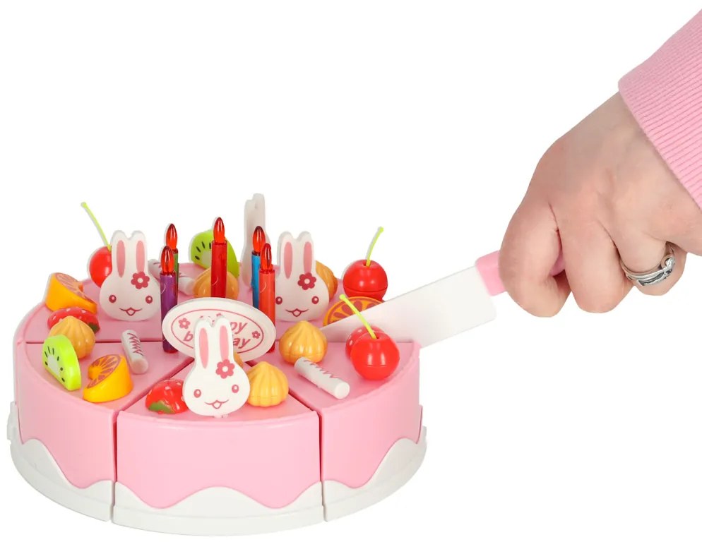 KIK Narodeninová torta 75 el. ružová