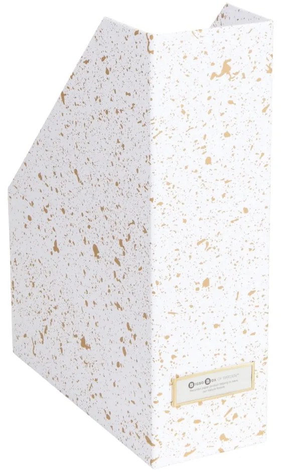 Organizér na dokumenty v zlato-bielej farbe Bigso Box of Sweden Estelle
