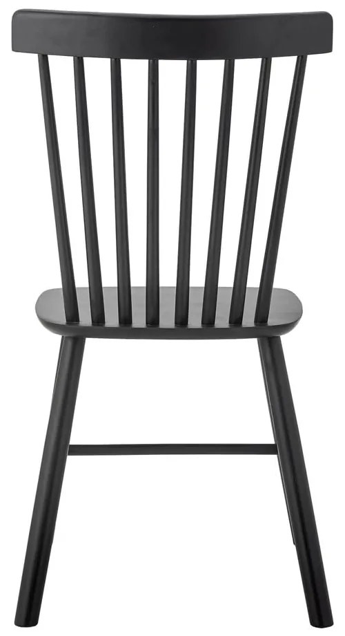 Čierna jedálenská stolička z kaučukového dreva Mill – Bloomingville