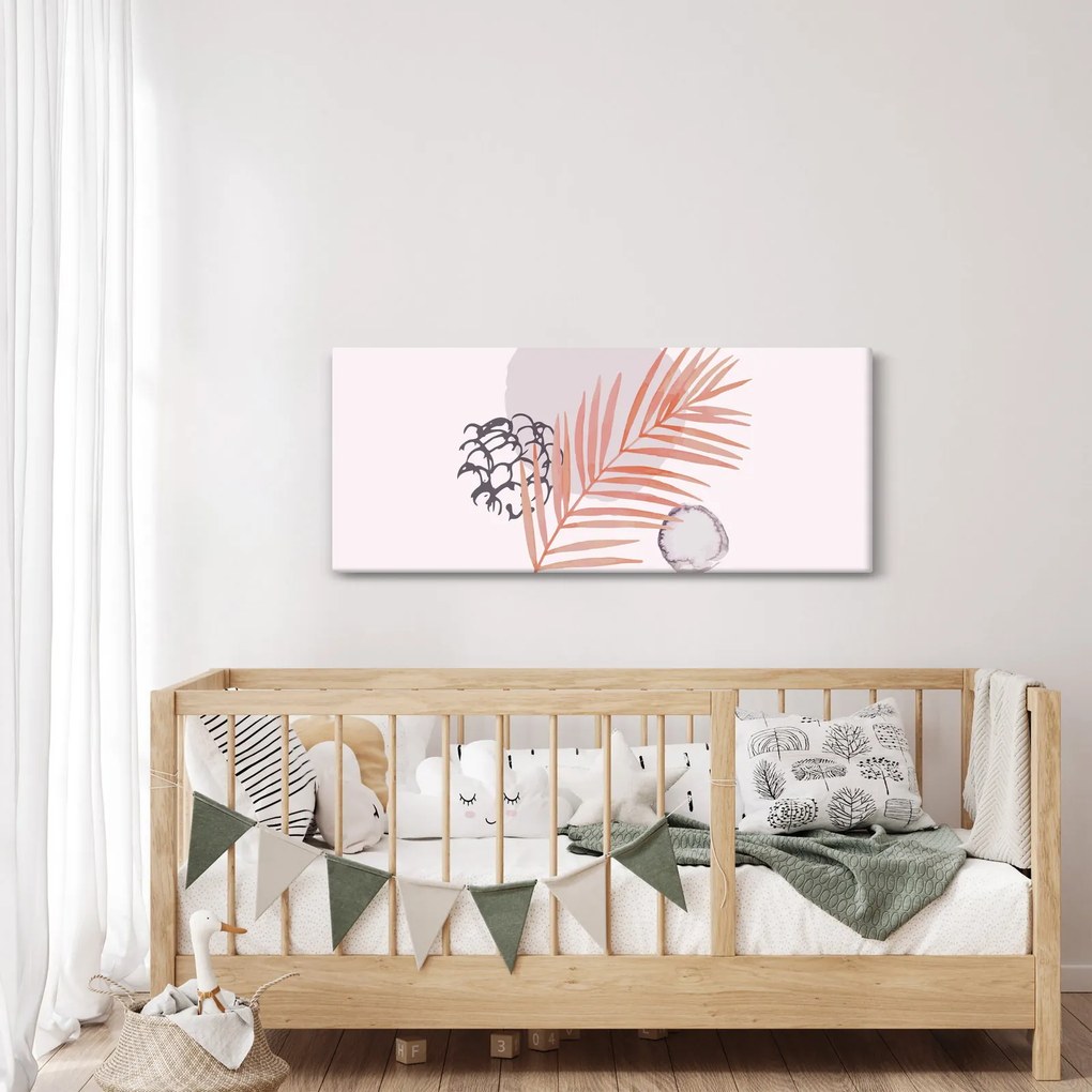 Obraz - Fialový minimalizmus N⁰3 (120x50 cm)