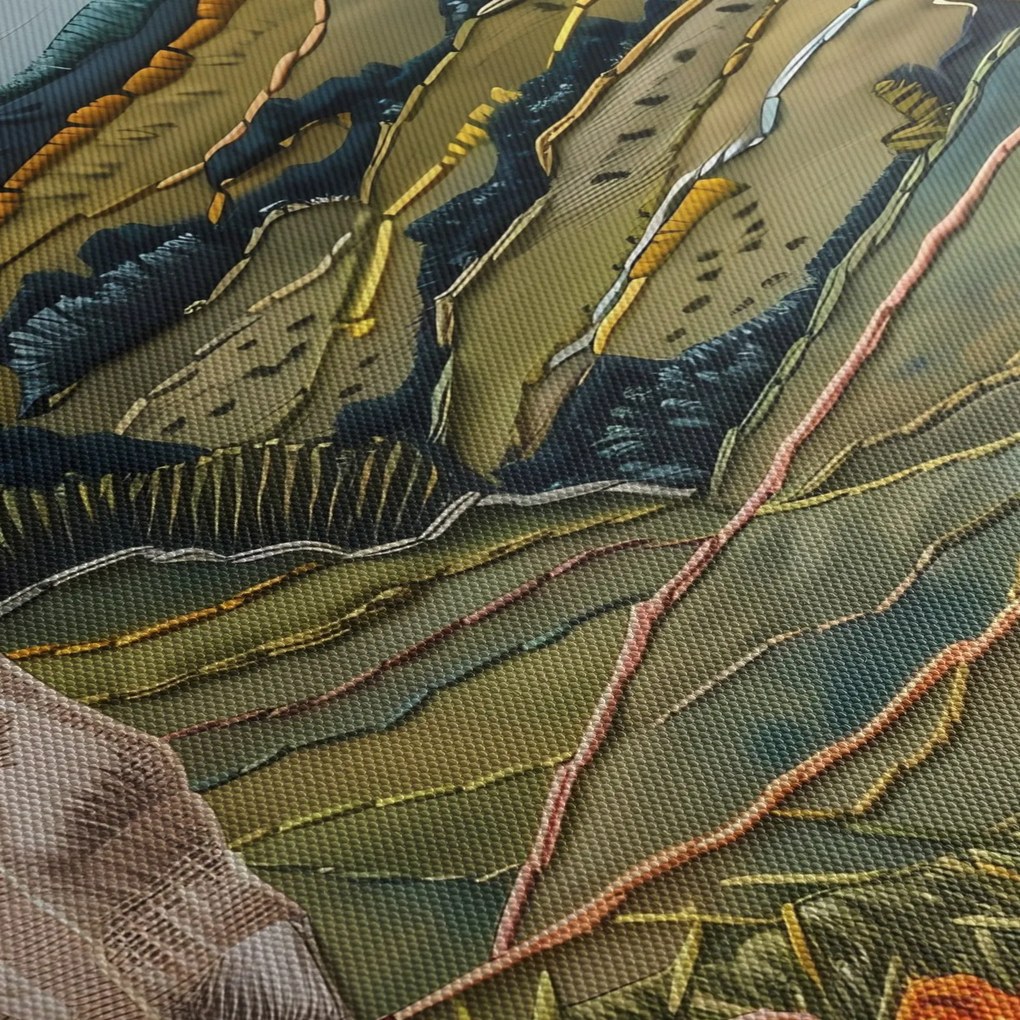 Obraz - Imitácia pleteného motívu (90x60 cm)