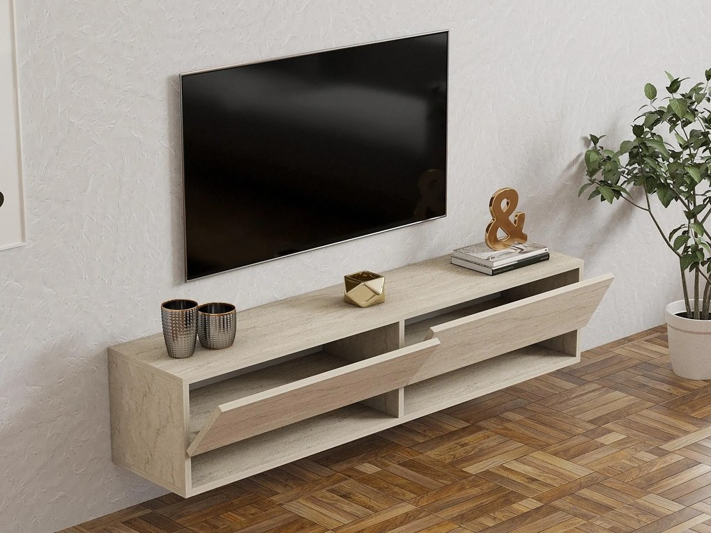 TV stolík/skrinka Agro (travertín). Akcia -19%. Vlastná spoľahlivá doprava až k Vám domov. 1101371
