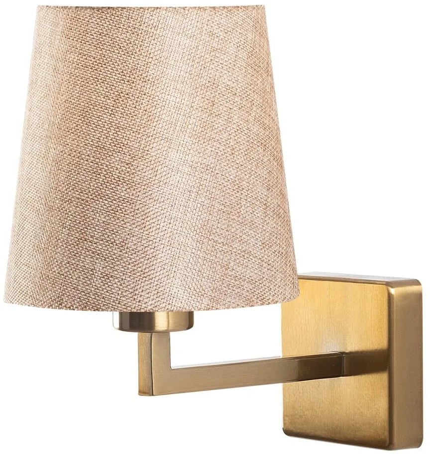 Nástenné svietidlo v béžovo-zlatej farbe ø 18 cm Profil – Opviq lights