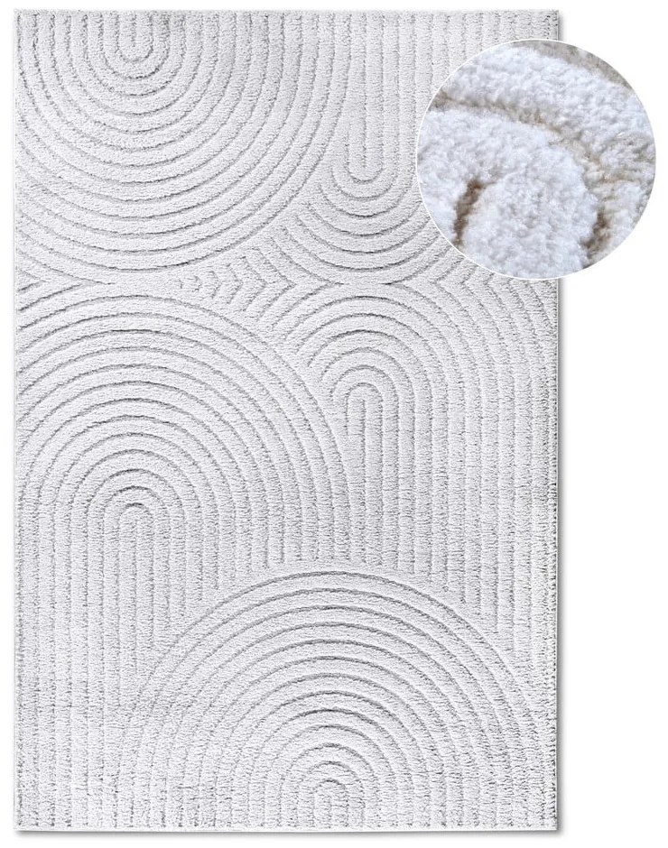 Biely koberec 80x120 cm Panglao New York White – Elle Decoration