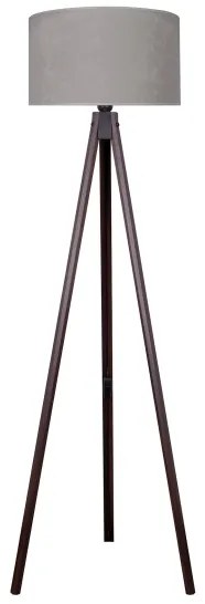 Brilagi - Stojacia lampa VELVET 1xE27/60W/230V wenge/šedá