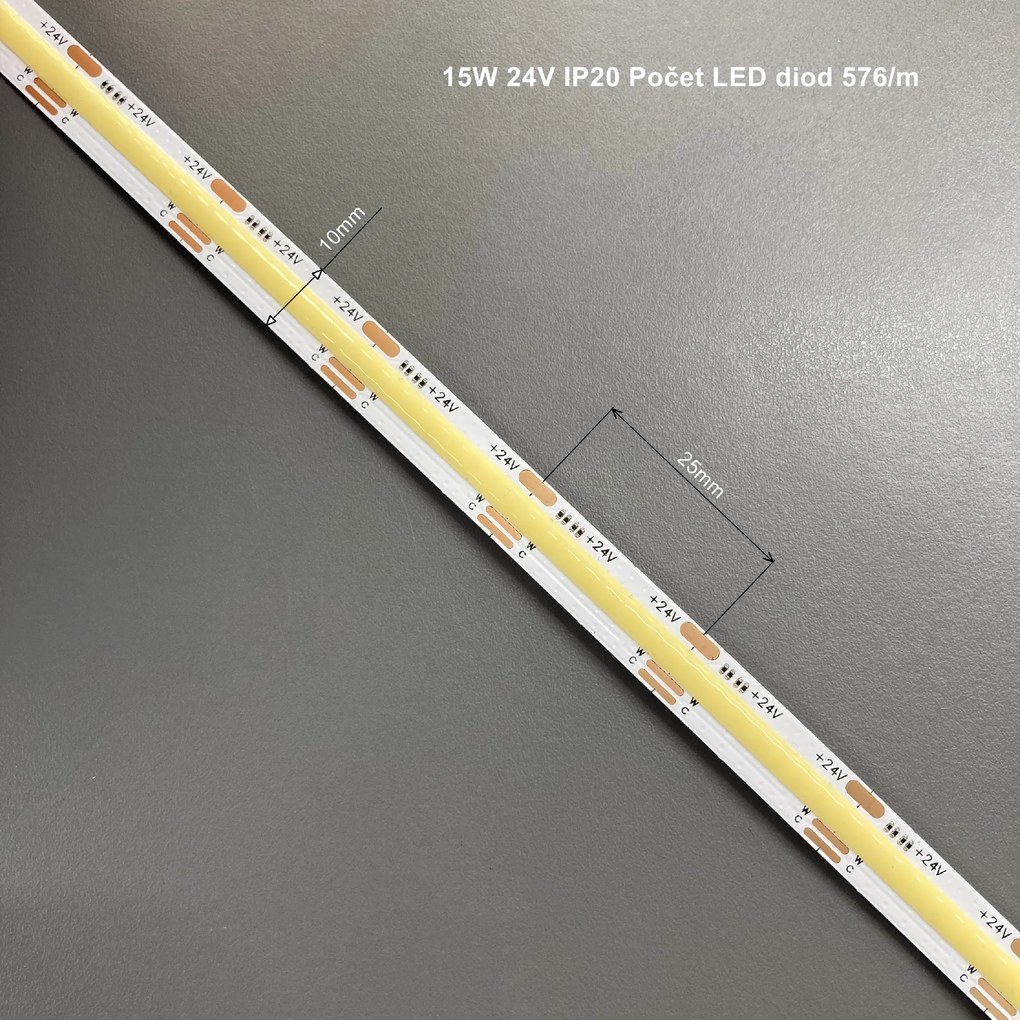 LED Solution CCT COB LED pásik 15W 24V bez krytia IP20 191194