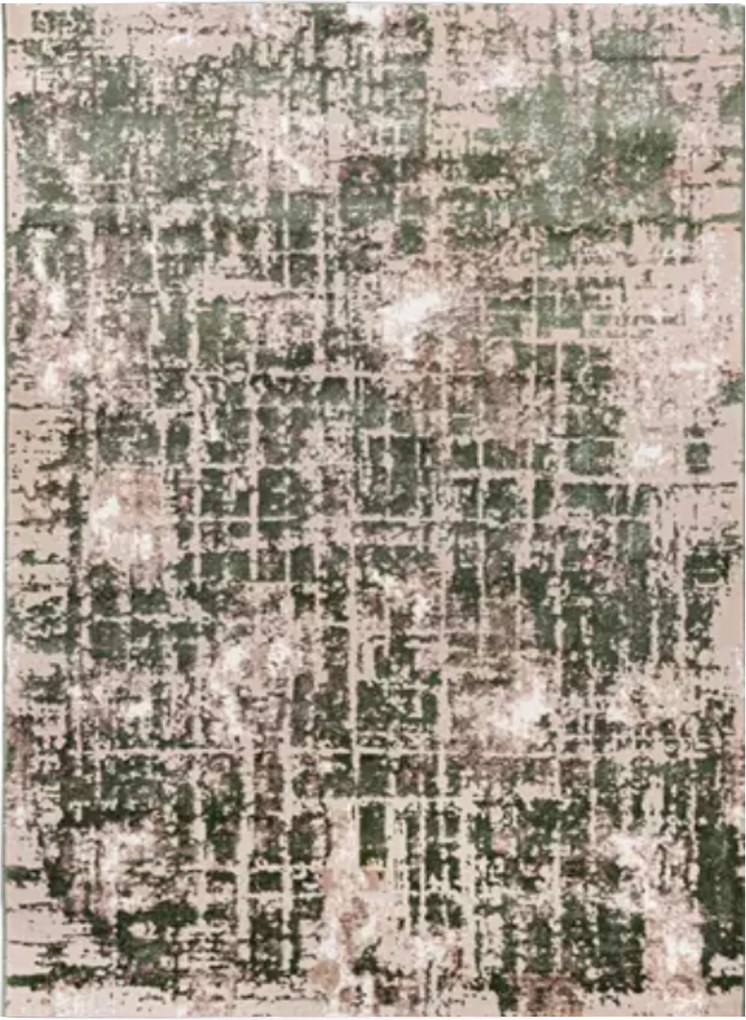 TA Koberec E996A BÉŽOVÁ/D_ZELENÁ ASTHANE Rozmer: 140x200 cm