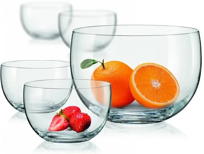 Crystalex Sklenené misy, darčekový set, 5 ks