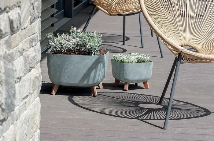 GRACIA SQUARE BETON EFFECT 39 cm , sivá