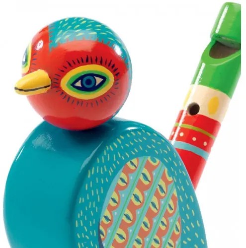 Drevená píšťalka vtáčik – Animambo