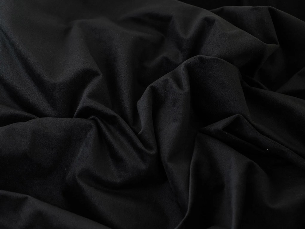 Zatemňovacie závesy Velvet čierna – 140 × 250 cm (2 ks)