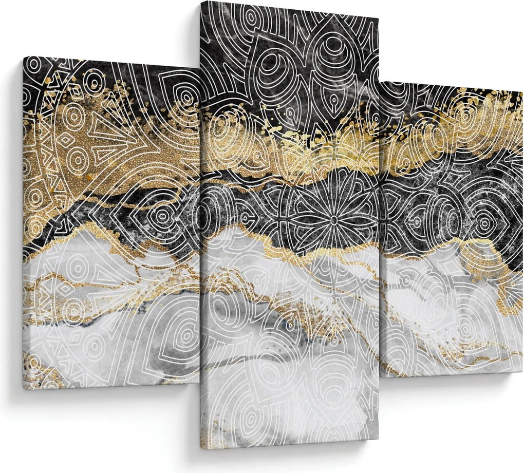 Obraz - Mandala v mramore (90x60 cm)