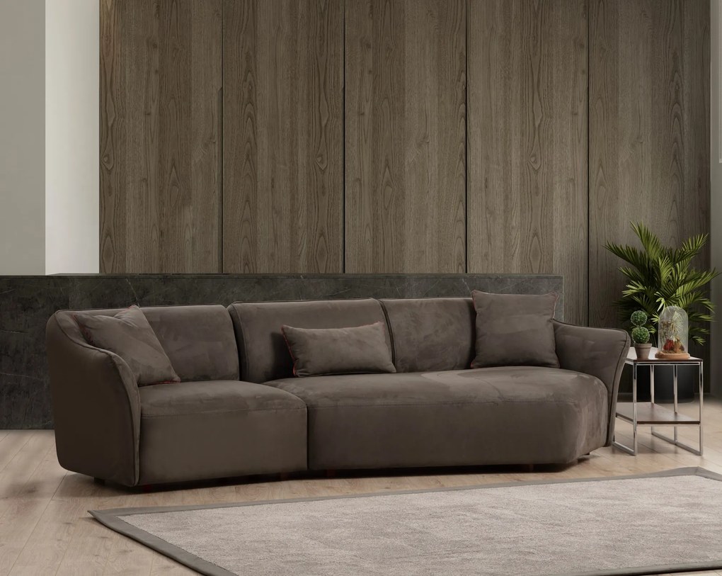 Mentis Corner elegantná trojmiestna pohovka Grey