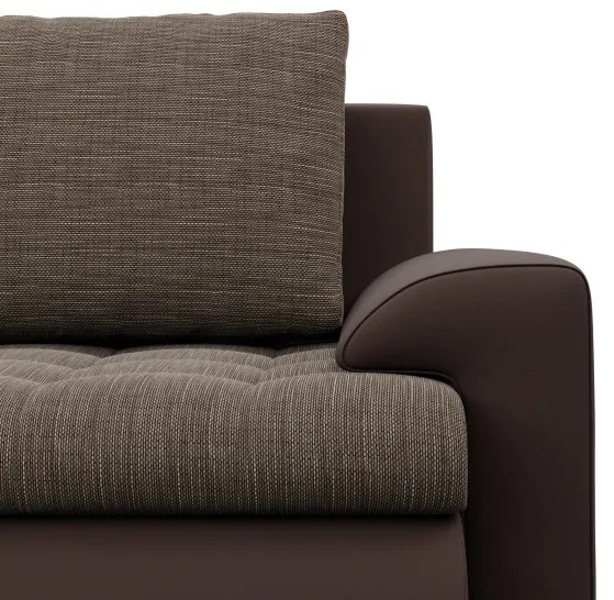 Trojmiestna rozkladacia sedačka FORESTA hnedá / cappuccino