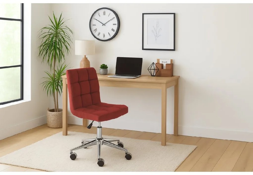 Vínové kancelárske kreslo Q-020 VELVET