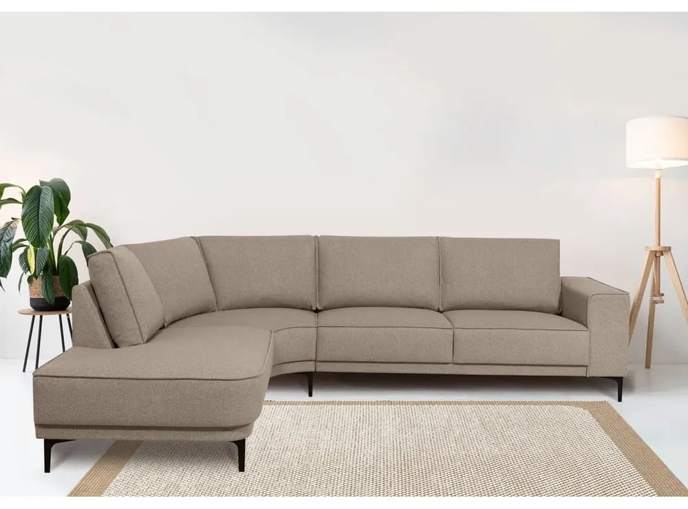 Svetlohnedá rohová pohovka (ľavý roh) Copenhagen – Scandic