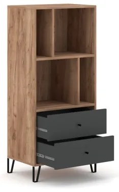 Komoda SULA dub craft/čierna