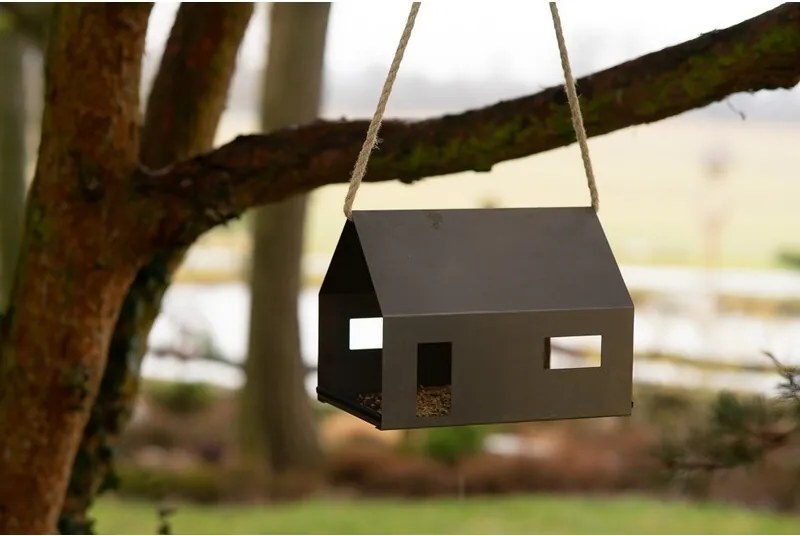 Casa Vtáčie kŕmidlo 30 x 21 x 23 cm, corten CORGARDEN 1040