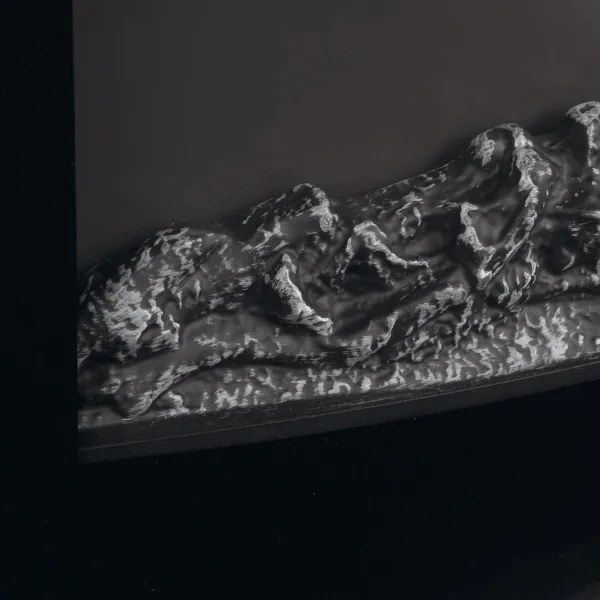 LED elektrický krb s vykurovaním LED/2000W/230V + diaľkové ovládanie