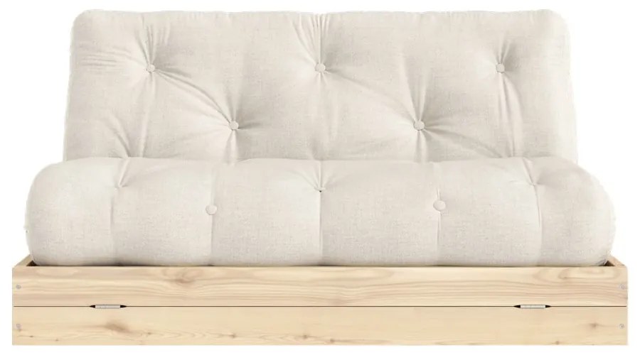 Béžová ľanová rozkladacia pohovka 145 cm Flip – Karup Design