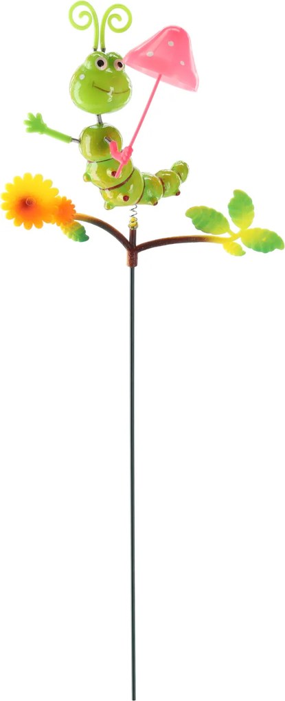 DEKORÁCIA NA VRCH Kvetináča / do záhrady – Húsenica 15 cm / 50 cm *5351