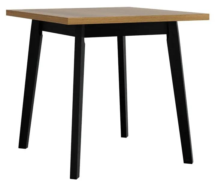 Stôl Harry 80 x 80 I, Morenie: biela - L, Farby nožičiek: čierna
