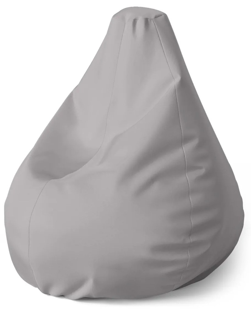 Sablio Sedací vak Pear Šedá - 70 x 95 x 15 cm