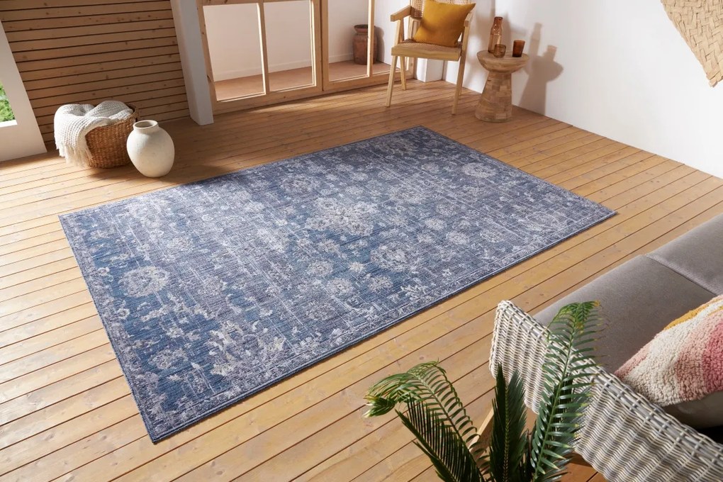 Nouristan - Hanse Home koberce Kusový koberec Cairo 105584 Alexandria Blue – na von aj na doma - 80x120 cm