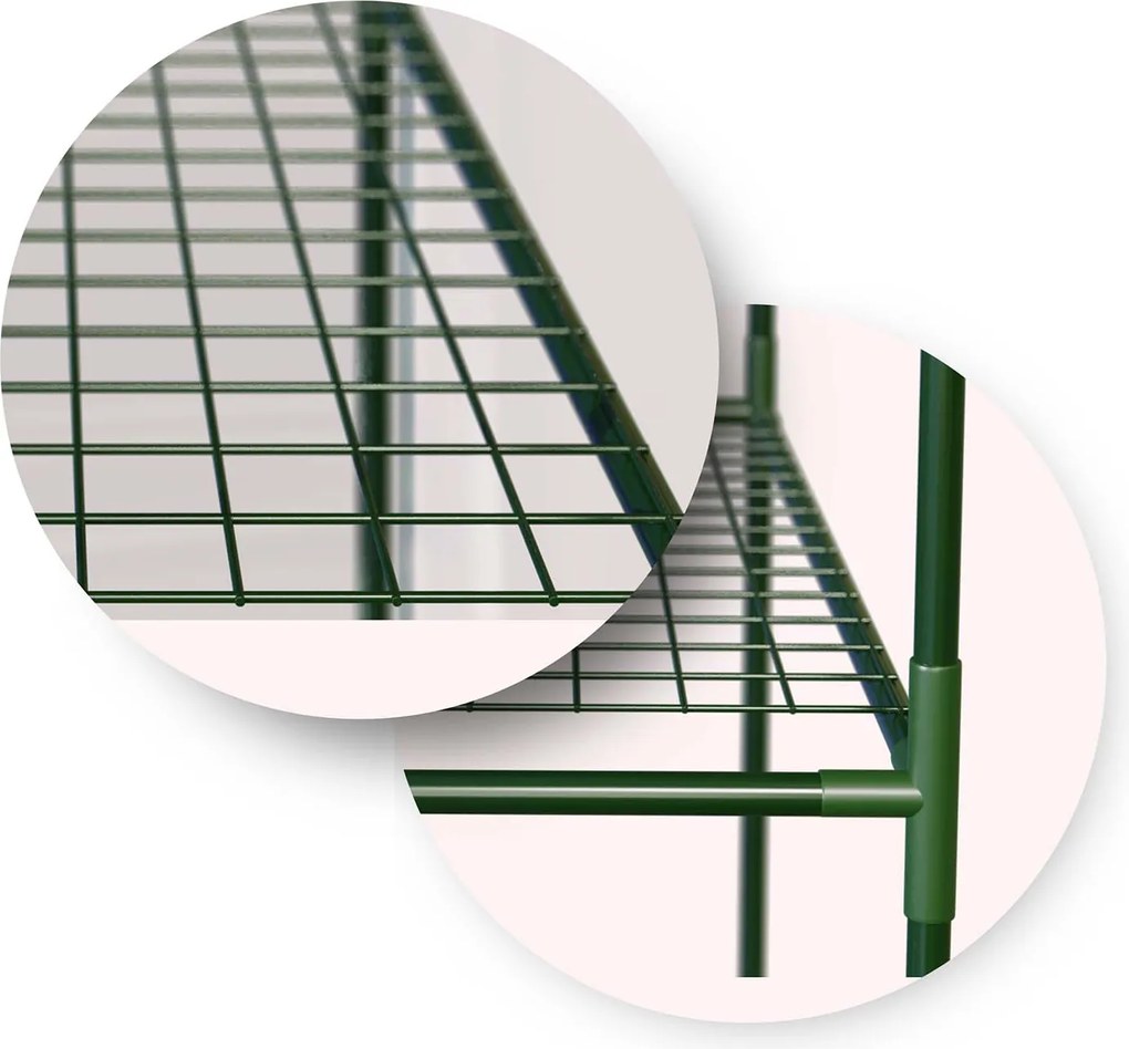 Skleník dve police 140 x 71 x 195 cm Plonos 4922